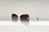 Nya Mi U Solglasögon Frameless Ocean Solglasögon Kvinnor Stil Trend Korean Large Fram Solglasögon Metal UV -skydd