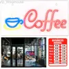 Anpassad kaffe Neon Sign Wall Decor Cafe Restaurant Hotel USB Powered Neon Restaurang för kafé Bar Night Light HKD230825