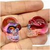 Glass Mini Wholesale Fashion Skl Plating Crystal Rainbow Skeleton Charm Ornaments Jewelry Accessory Birthday Gift Drop Delivery Dh8Vk