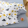 Bedding Sets 2023 Four-piece Simple Cotton Double Household Bed Sheet Quilt Cover Thickening Sanding Dormitory White