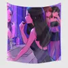 Гобеленские гобеленные фон волшебной паревов Art Fantasy Universe Anime Girl Pop Print Living Room спальня домашняя декор 230828