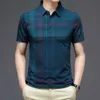 2023 NOWOŚĆ MĘŻCZYZNA POLO SHIRT KRÓTKO SKRÓTKIE STORNIE STORNIKA Moda LUSE FIT Korean Polo Shirt Tops TEE HKD230825