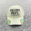 Galleryes Hat Hand Painted Mesh Truck Driver Casual Letter Baseball Cap Summer De Pt.