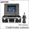 50m kabel 360 Rotation Underwater Fishing Video Camera Fish Finder Camera med 7'LCD Monitor Battery SD Card HKD230828