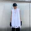 Débardeurs pour hommes d'été sans manches hommes femmes solide déchiré surdimensionné vêtements de sport hip hop mode streetwear harajuku vêtements