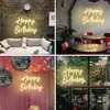 Happy Birthday Led Neon Signs Party Decor Wall Art Room Decor Party Wedding Decor Bar Club Cheers Celebrate Neon Lights LED Sign HKD230825