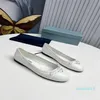 Damen Frühling Sommer Designer Leder Ballerinas Ballettschuhe Leder Mode Slipper Flache Schuhe Größe 35-41