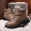 Buty zimowe mody chłopiec buty dla dzieci buty nowe, prawdziwe skórzane buty dla dzieci, trampki studenckie plus aksamitne ciepłe chłopcy buty śnieżne l0828
