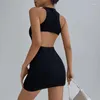 Casual Dresses Summer Ladies Open Back Vestidos Simple Style Sleeveless Solid Color Lowcut Collar Cutout Backless Bodycon Mini Dress