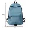 Rucksack Student Schultasche Tragbare leichte große Kapazität Schule Nylon einfache einfarbige Mode für Outdoor-Sport