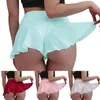 Women's Sleepwear High Waist Panties For Women Ruffled Shorts Solid Color Lace Sheer Pants Skirt Lady Sexy Bikini Bottoms Underpants 2023