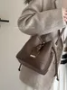 Torby wieczorowe moda torba na wiadro sznurka kobiet lojek wzór crossbody plecak messenger plecak pu skórzane ramię torebka