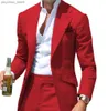 Pic casual coupe cintrée étiquette crantée vert hommes costume Blazer formel affaires pour mariage marié casual seulement veste Q230828