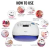 Nail Dryers SUN4 Nail Lamp 48W UV LED Nail Dryer for Curing Gels Polish With LCD Display Smart Sensor Manicure Nail Art Salon Equipment x0828