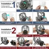 Vêtements de protection Masque à gaz masque complet respirateur peinture chimique pesticide laboratoire poussière multifonctionnel applicable au masque à gaz 3M 6800 filte HKD230826