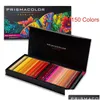 Crayons Prisolor Coloré 132/150 Couleurs à l'huile Matériel professionnel pour les artistes Ombrage Croquis Coloriage Fournitures d'art Drop Delive Dhycj