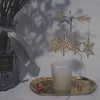 Altın Şamdan Dönen Tepsi Noel Romantik Döndürme Dönen Taşıyıcı Taşel Çay Işık Tutucu Akşam Yemeği Düğün Bar Partisi HKD230825