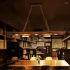 Pendelleuchten Industriestil Kronleuchter American Loft Retro Personalisiertes Restaurant Café Bar Holzdekoration Licht Glanz BH