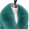 Pelliccia sintetica da donna alla moda per l'inverno Il cappotto di coniglio naturale ha un ampio collo a scialle di volpe è spesso e caldo 230828