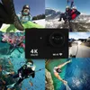 2.0 "Eylem Kamerası Ultra HD 4K 30fps WiFi Sualtı Kameraları Su Geçirmez Kask Bisiklet Video Kameraları Açık Hava Spor Kamerası HKD230828