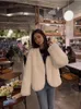 Kadın kürk sahte sonbahar kış Kore moda versiyonu basit gidip kısa vneck ithal rex tavşan sıcak ceket tutmak 230828