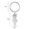 Keechhains Love Boy Girl Keychain Figlia Dai regali in acciaio inossidabile Pendants Boys Girls