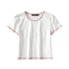 Women's T Shirts Women Fashion Short Sleeve Round Neck Crop Top Stylish T-shirt For Shopping Daily Wear Simple