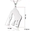 Pendant Necklaces Wholesale Trendy Gorilla Stainless Steel Necklace Heart Women Fashion Jewellery Gift 12pcs/lot