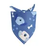 Abbigliamento per cani all'ingrosso 100 pezzi / lotto 2022 New Pet Bandana Mix 100 modello simpatico cucciolo di gatto bavaglini sciarpa regolabile accessori in cotone Drop Del Dhgj7