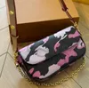 Camo balde saco velocidade sacos gravata morrer impressão flor de cereja rosa bolsa designer bolsa de ombro saco do mensageiro outdoor265t