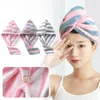 Serviette dames cheveux séchage casquette doux corail polaire séchage rapide Super absorbant enveloppement douche anti frisottis microfibre