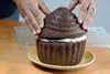 TEENRA 3 STKS Rode Siliconen Big Top Cupcake Mold DIY Siliconen Mal Bakpan non-stick Cupcake Pan Bakken Tools HKD230828