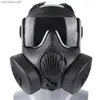 保護衣類M50保護戦術呼吸器マスクエアソフトのためのフルフェイスガスマスクハンティングライディングCSゲームコスプレ保護HKD230826