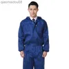 Protective Clothing Men Thin Work Overalls Breathable Summer Long Sleeve Coverall Dust-proof Protective Work clothes Worker Machine Auto Repair suit HKD230826