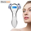 Masseur de visage 4D rouleau à microcourant USB rechargeable lifting beauté massage du corps pour anti-âge rides mince 230828