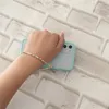 Chaveiros Telefone Móvel Strap Cordão Colorido Sorriso Pérola Soft Cerâmica Corda para Caso Celular Pendurado Cord Mulheres