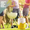 Large Inflatable Beer Ice Bucket Beverage Coolers 18" PVC Inflatable Beer Mug Cooler For Pool Party Supplies BBQ Beach Pa U0F8 HKD230828