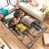 Мультфильм пары крупный коврик для домашней гостиной детская спальня диван вход