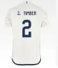 23 24 Camisas de futebol Tadic Berghuis Black Marley Kit Klaassen Brobbey Cruyff 2023 2024 Home Away Camisa de Futebol Homens Kit Kit Uniformes