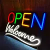 Led OPEN Neon Light Sign Dimmable Neon Hanging up for Bar Cafe Store Shop Window Business Signs 55 x 35 cm HKD230825