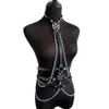 nxy sex toys hommes BDSM Bondage Nouveau Sexy Womans Lingerie Harnais En Cuir Taille Exotique Accessoire Chaîne Sous-Vêtements Gothique Discothèque Carnaval Vêtements Bdsm