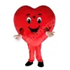 Nouveau coeur rouge amour mascotte Costume marche Halloween Costume grand événement Costume robe de soirée vêtements carnaval costume
