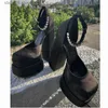 Женщины одеваются бренд высокий Heesl Sexy Thick Heel Platform Square Toe Ate Rinestone Женская вечеринка Свадебная обувь 2024 T230828 89C02