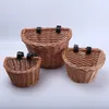 Storage Baskets Wicker Woven Rattan Bicycle Basket Children Organizer Box Lovely Bike Rack Detachable Vegetable