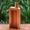 Small Size Smoking Tobacco Nature Wood Rolling Tray 124*50 MM Stash Board Holds Cigarettes Blunts Herb Grinder Card