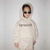 Conjuntos de roupas Venda Quente Inverno Quente Fleece Criança Bebê Meninos Conjunto de Tracksuit Hoodies Zipper Moletons Calças Roupas Crianças Terno 2 Pcs X0828