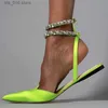 Teli vestiti di cristallo e sandali gladiatori sandali femminile 2023 scarpe da festa rosa puntata estiva