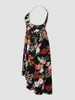 プラスサイズのドレスFinjani Women's Dresse Chinese Style Sholl Body Printingイブニングポリエステルドレス