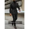 Men s Suits Blazers Full Slim Commuting Mens Formal Wear Two Piece Suit Casual Fashion Design Belt Wool Fabric Keep Warm in Winter Male 230828