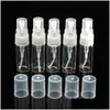 Paketleme şişeleri toptan 2ml/l/l/5ml/10ml mini yeniden doldurulabilir sprey şişe cam başına boş atomizer kozmetik ambalaj kap damlası dhln6